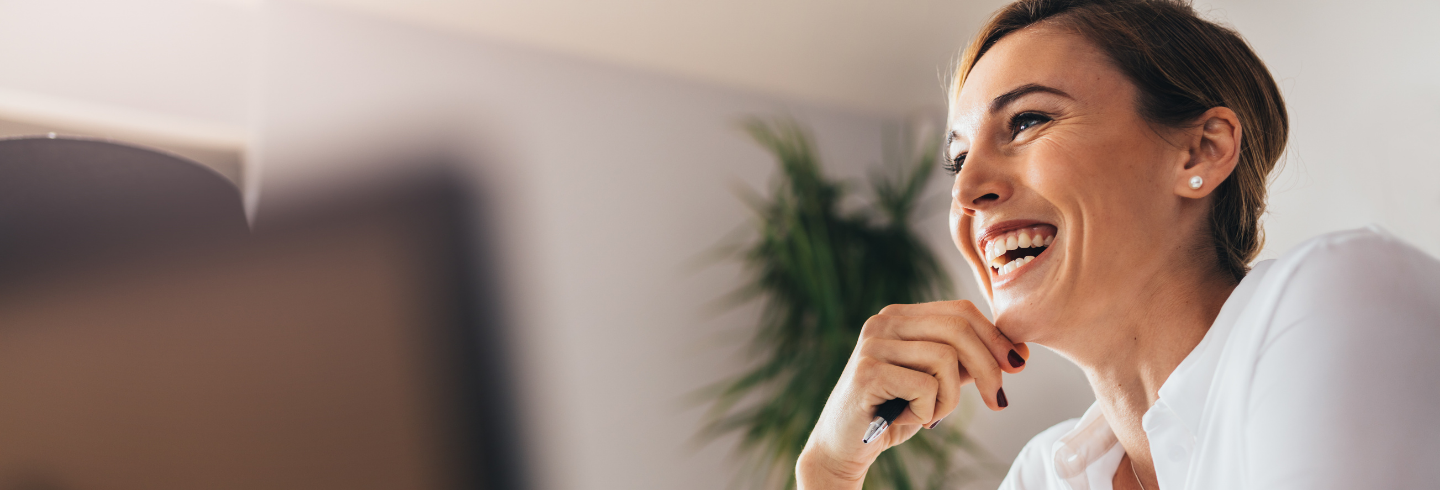 Smiling female professional