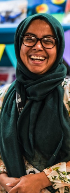 Lady smiling
