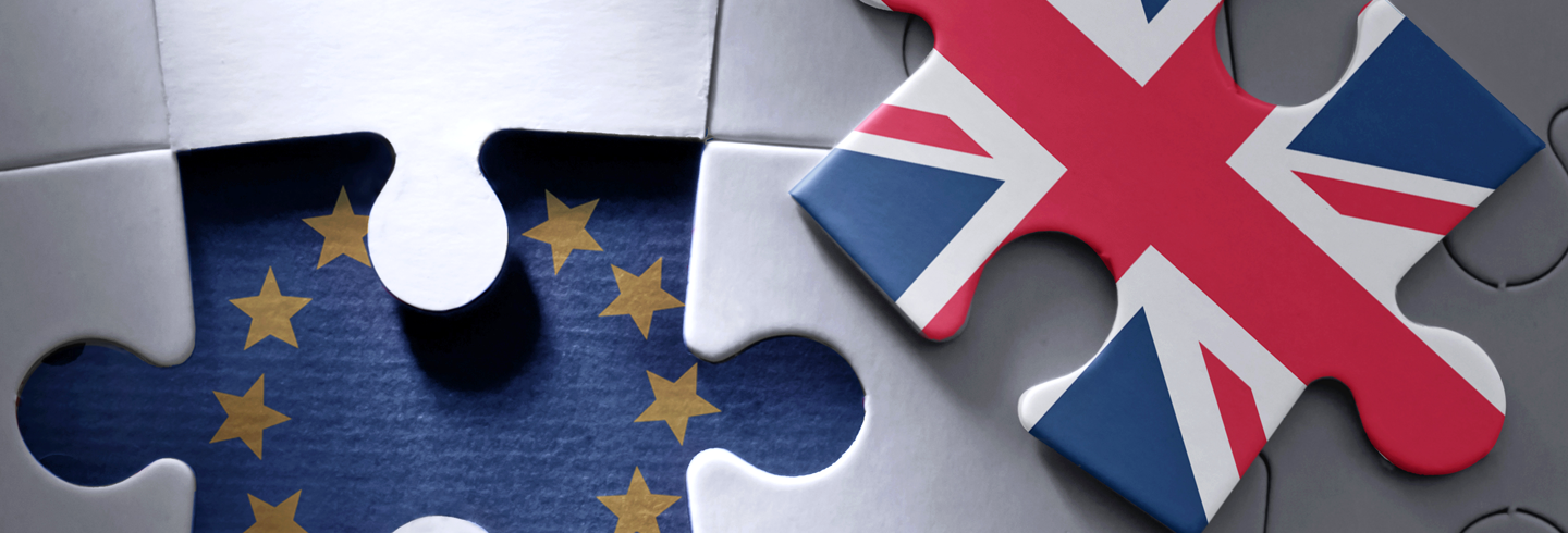 EU flag and British Flag