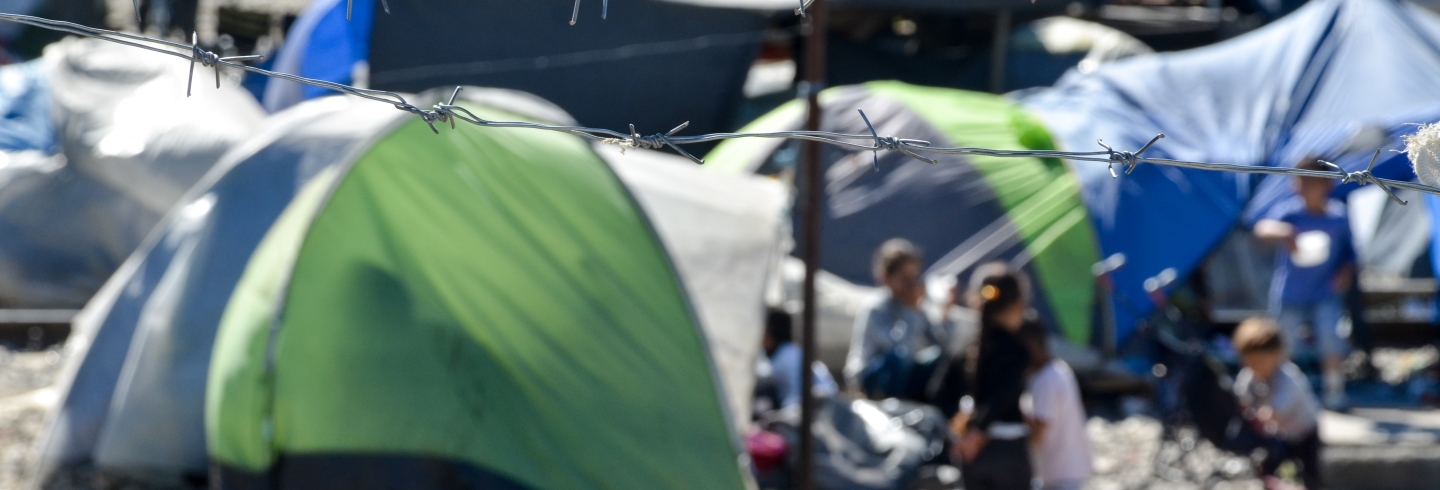 EU and philanthropy podcast with Julie Broom of Ariadne photo Idomeni refugee camp Greece 1