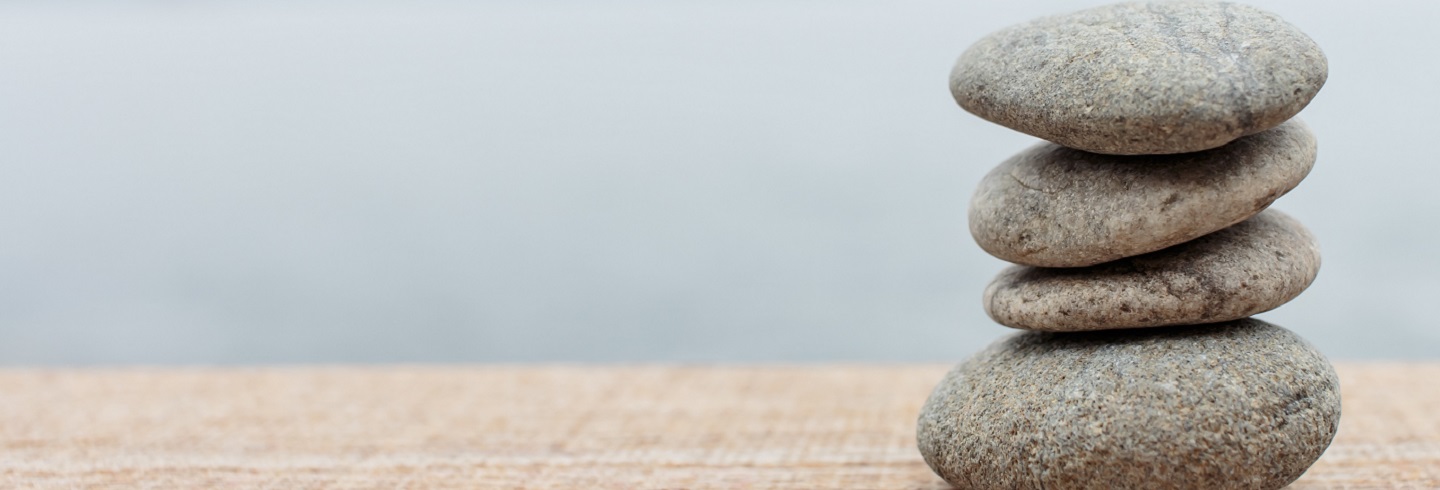 Stacked pebbles