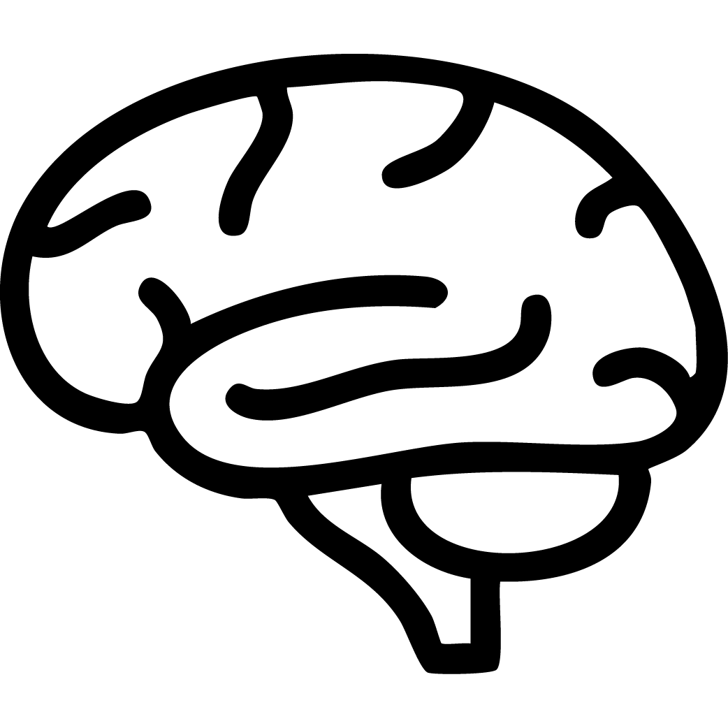 Knowledge icon showing a brain